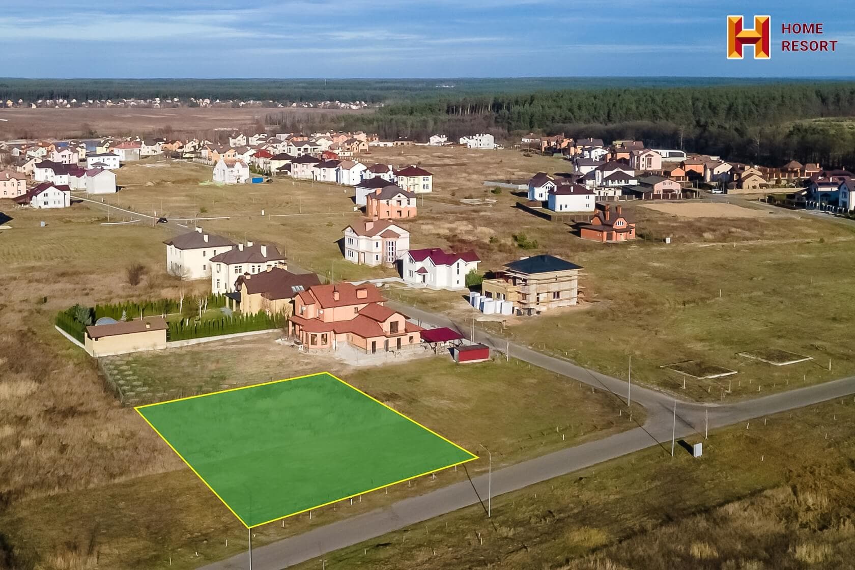 Земельні ділянки під забудову з комунікаціями | Котеджне містечко «Home Resort». Макарівський район. Київська область